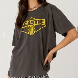 Daydreamer Beastie Boys Graphic Tee Shirt in Gray Band Tee - Medium